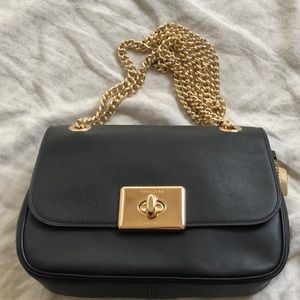 Coach black chain bag